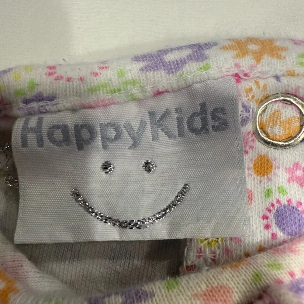 Y2K Happy Kids Floral Top and Denim Pants Set for Kids Size 6-9 Months